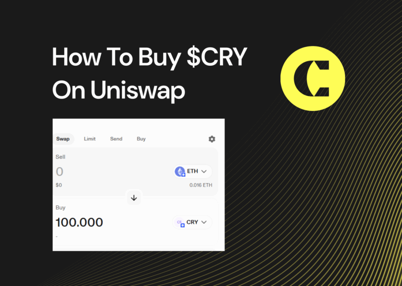 How To Buy $CRY On Uniswap