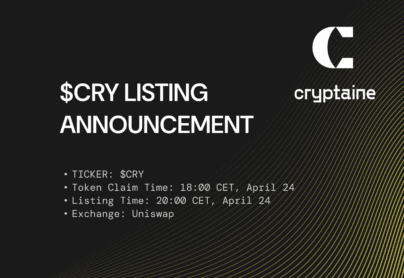 $CRY Listing Announcement