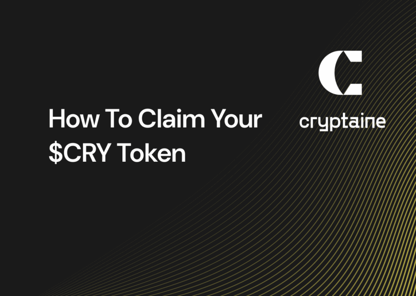 How To Claim Your $CRY Token