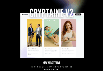 New Website Design / Cryptaine v2