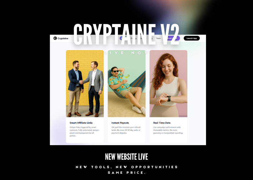 New Website Design / Cryptaine v2